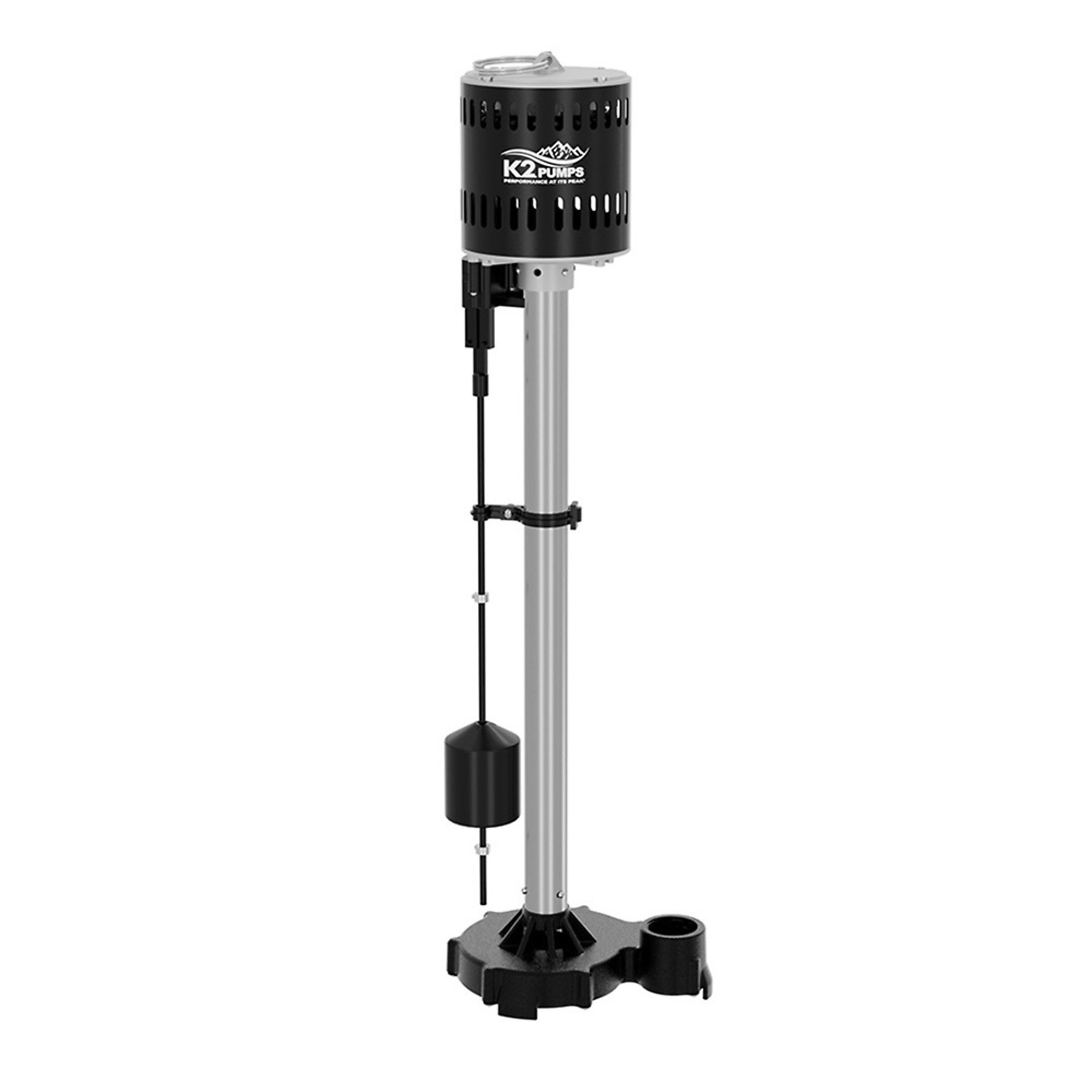 K2 1/2 HP Stainless Steel/Cast Iron Pedestal Pump, Max. Flow 4600 GPH, Port Size 1.5 in, Model# SPP05001K